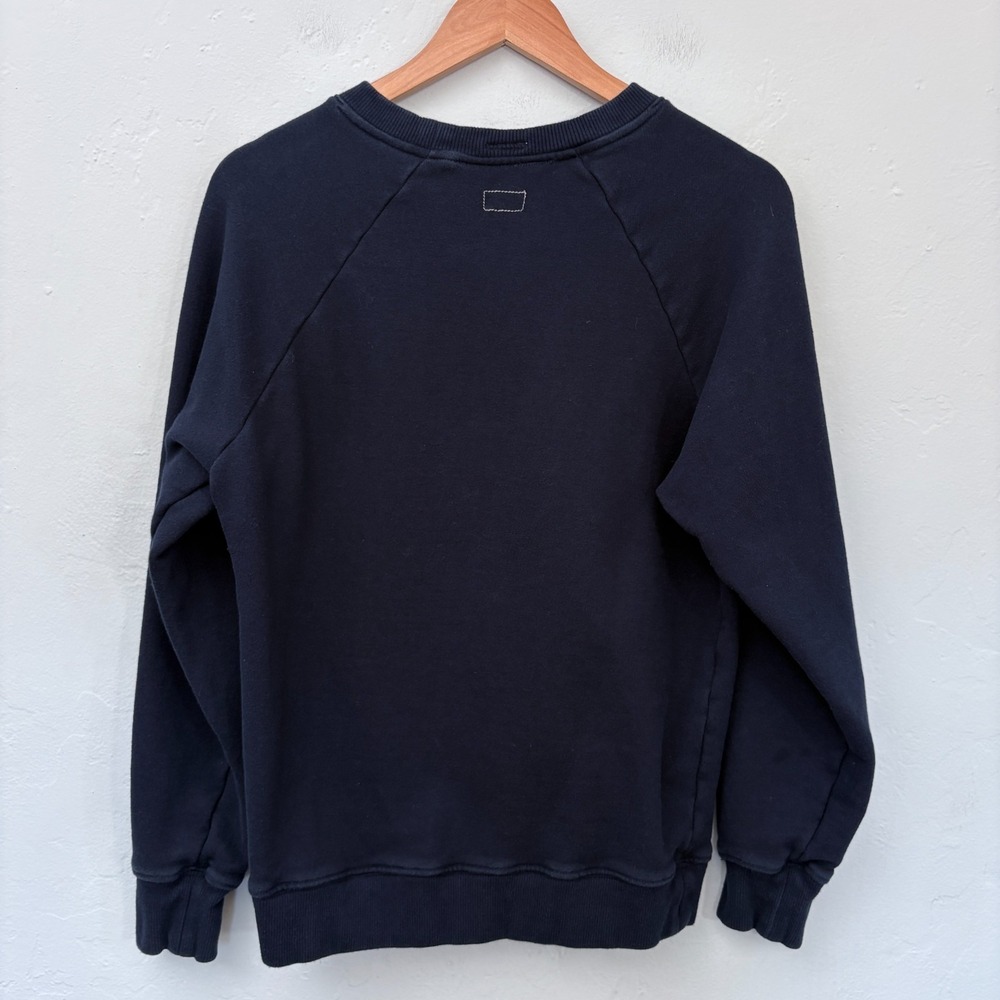 Mother The Champ MX Sweatshirt Women Medium Navy Blue Pullover Long Sleeve Flaw - Picture 8 of 16
